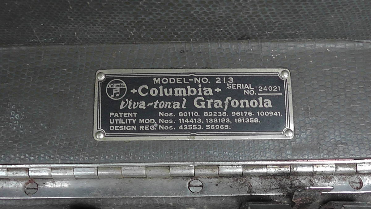 蓄音機 Columbia コロンビア Viva-tonal Grafonola 0 レコードブラシ