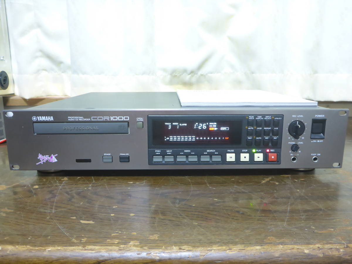 レコーディング/PA機器 YAMAHA CDR1000 リモコン付