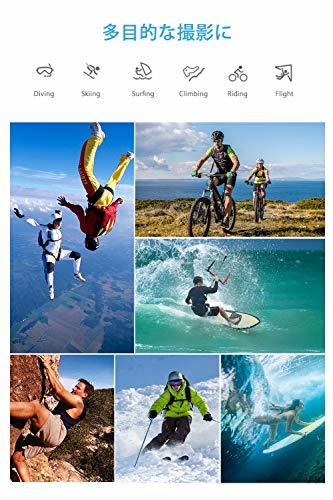 新品★ブラック MUSON(ムソン) アクションカメラ 4K 高画質 手振れ補正付き webカメラ WiFi搭載 リモコン付き _6