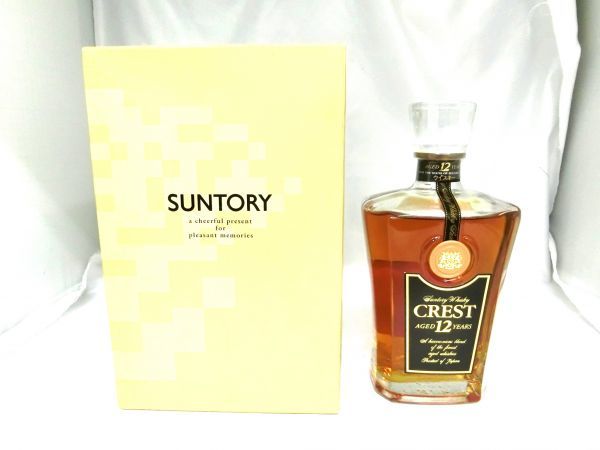 1000円スタート 酒 SUNTORY CREST AGED 12 YEARS サントリー クレスト