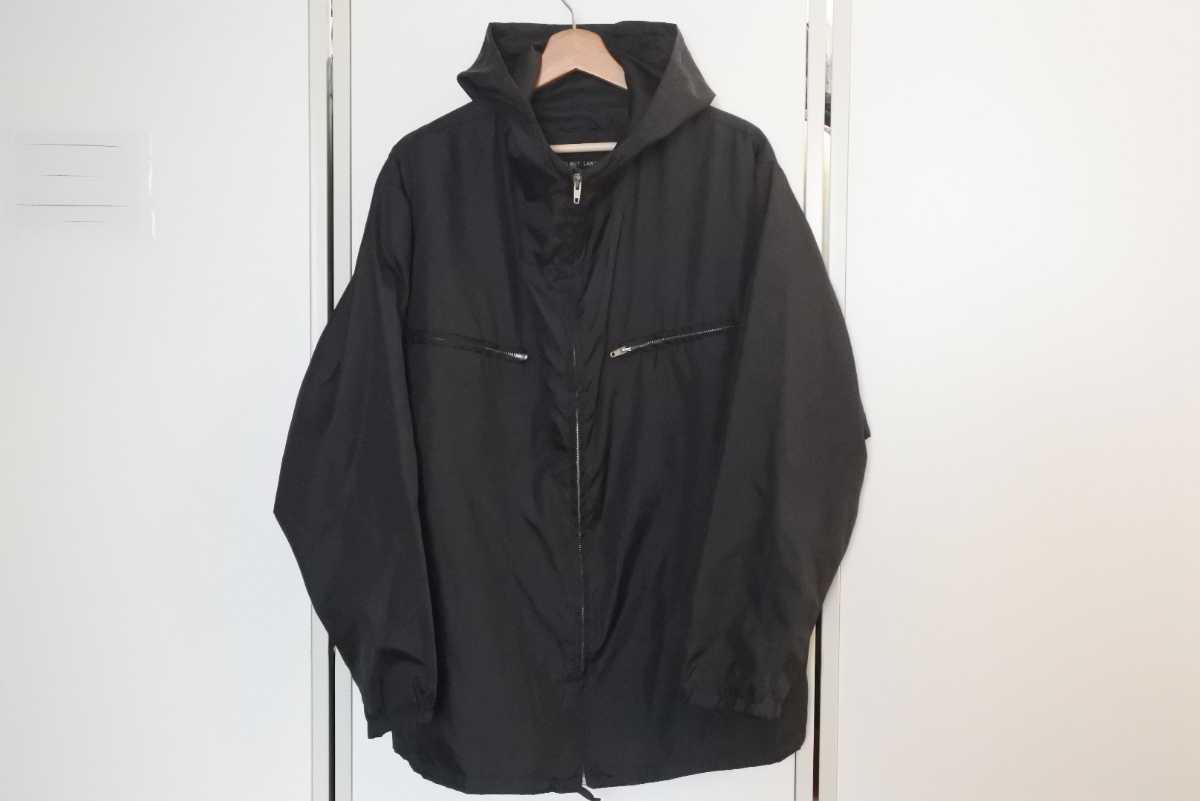 全国無料，人気 HELMUT LANG ヘルムートラング ジップアップブルゾン ナイロンパーカー 46 メンズ ブラック 20071 正規品(ジャンパー、ブルゾン)｜売買されたオークション情報、yahooの商品情報をアーカイブ公開 男性用