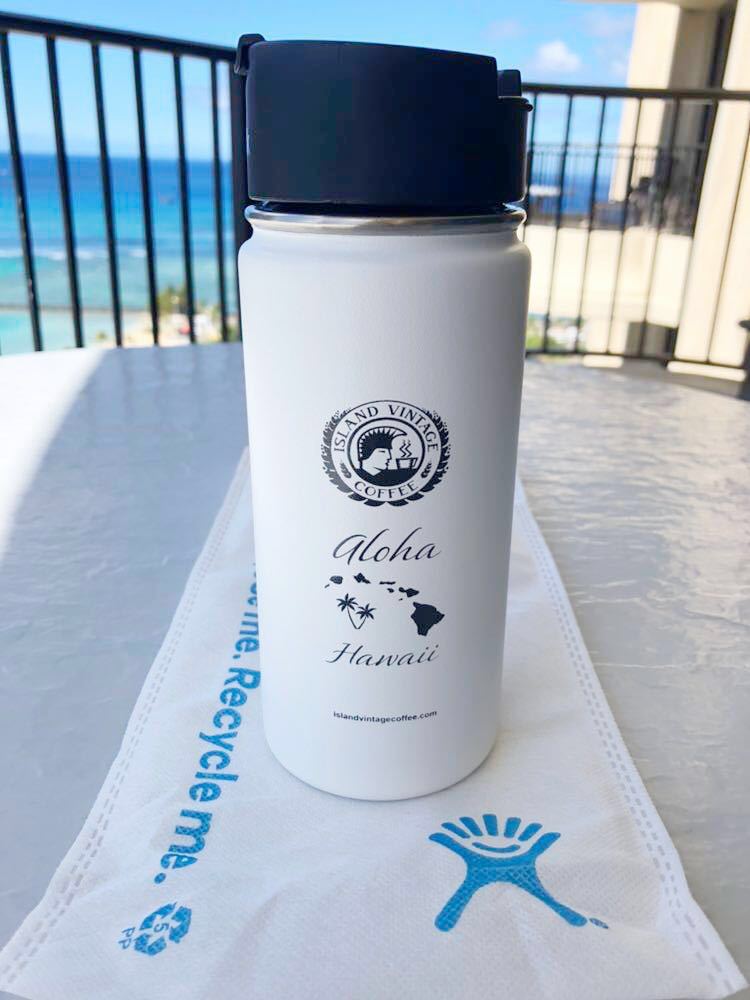 【人気定番，爆買い】 ハワイ限定 アイランドビンテージコーヒー 水筒 hydro flask ハイドロ フラスク コラボ 白 ホワイト コーヒー 16oz(0.5リットル未満)｜売買されたオークション情報、yahooの商品情報をアーカイブ 0.5リットル未満