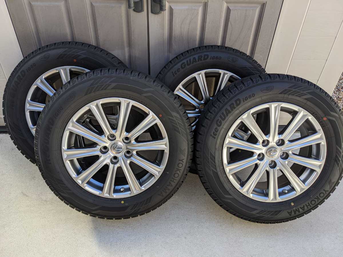 ■ LEXUS レクサスNX ■ 純正17インチ　アルミホイール ヨコハマ アイスガード6 スタッドレス 4本セット 2シーズン使用■_1