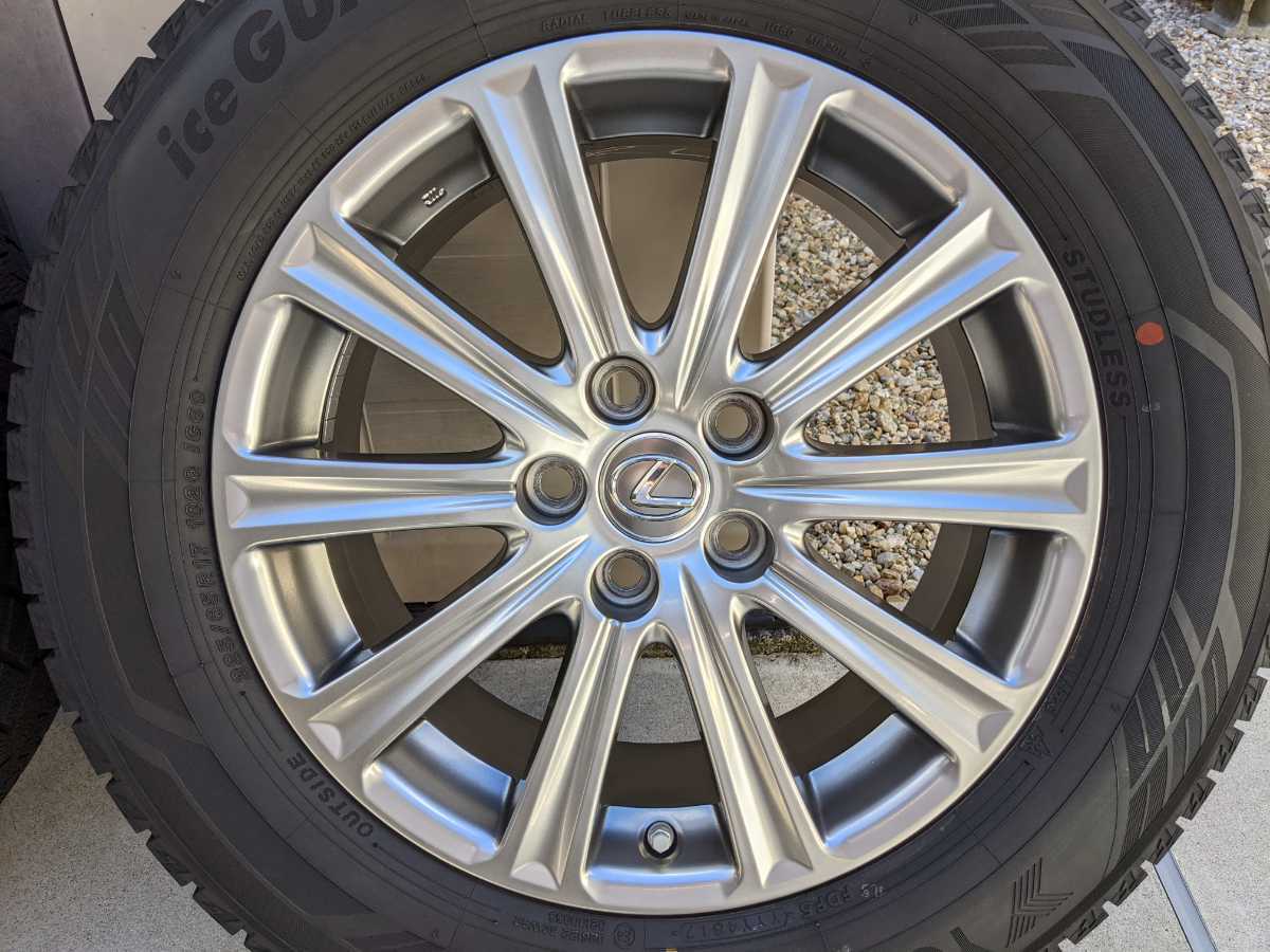 ■ LEXUS レクサスNX ■ 純正17インチ　アルミホイール ヨコハマ アイスガード6 スタッドレス 4本セット 2シーズン使用■_5