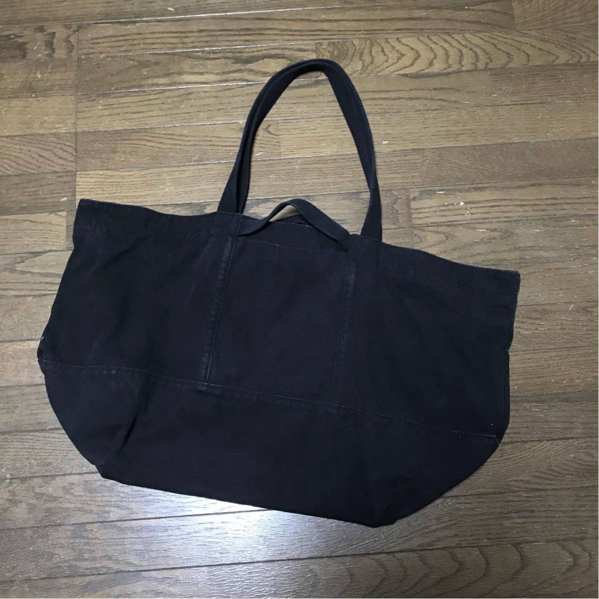 TENDERLOIN 19AW T-TOTE BAG BLACK テンダーロイン キャンバス トート 