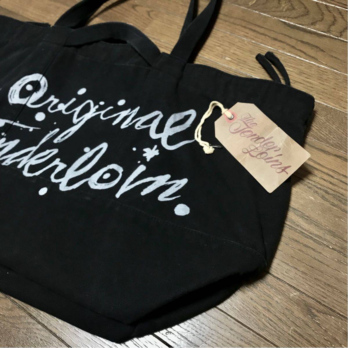 TENDERLOIN 19AW T-TOTE BAG BLACK テンダーロイン キャンバス トート 