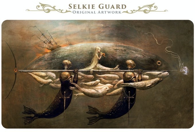 Seb McKinnon Selkie Guard — 複製原画 額装済み illustration Signed