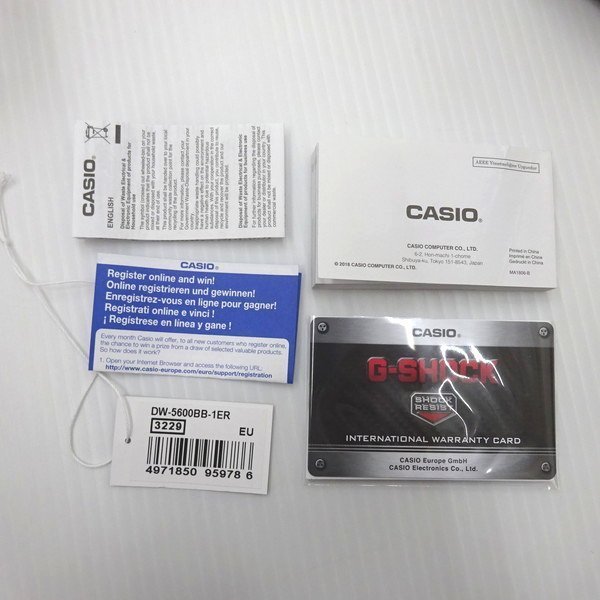 美品 CASIO G-SHOCK DW-5600BB オールブラック ソリッドカラーズ 黒 カシオ Gショック デジタル 腕時計 カレンダー 20気圧 防水_7