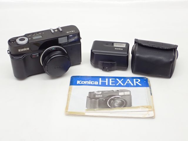 Konica コニカ レンジファインダーカメラ― HEXAR/35mm F2 + ストロボ