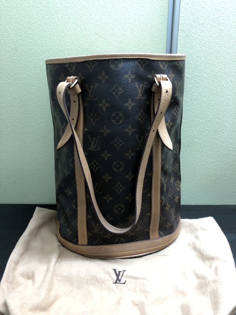  20087Stani 1円 LOUIS VUITTON ルイヴィトン モノグラム バケット GM M42236 トートバッグ ショルダーバッグ バケツ LV 保存袋(ショルダーバッグ)｜売買されたオークション情報、yahooの商品情報をアー かばん、バッグ