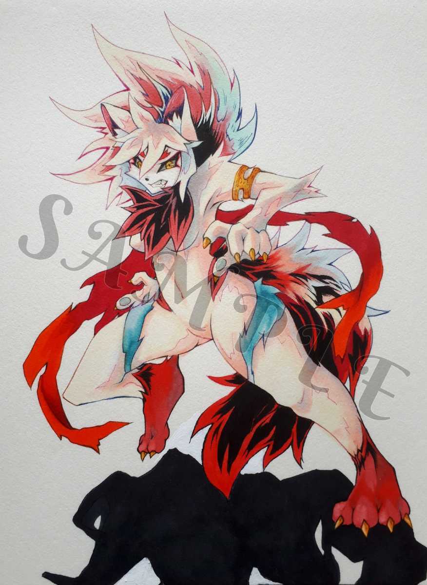 オリジナル 手描き イラスト メスケモ 獣人 ケモ娘 コピック B5サイズ 手描きイラスト 売買されたオークション情報 Yahooの商品情報をアーカイブ公開 オークファン Aucfan Com