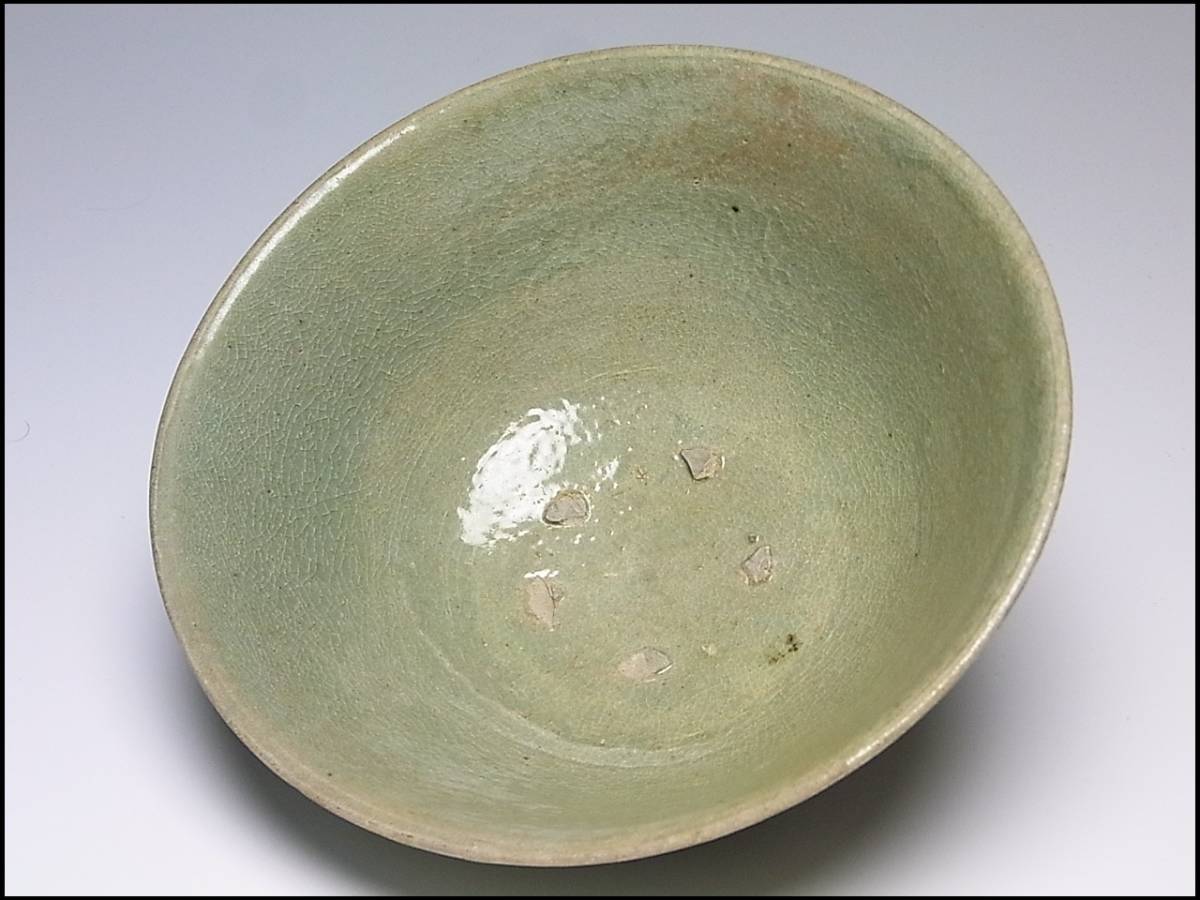 日本のオンラインショップ 朝鮮古陶 高麗青磁大茶碗 箱付 高麗～李朝