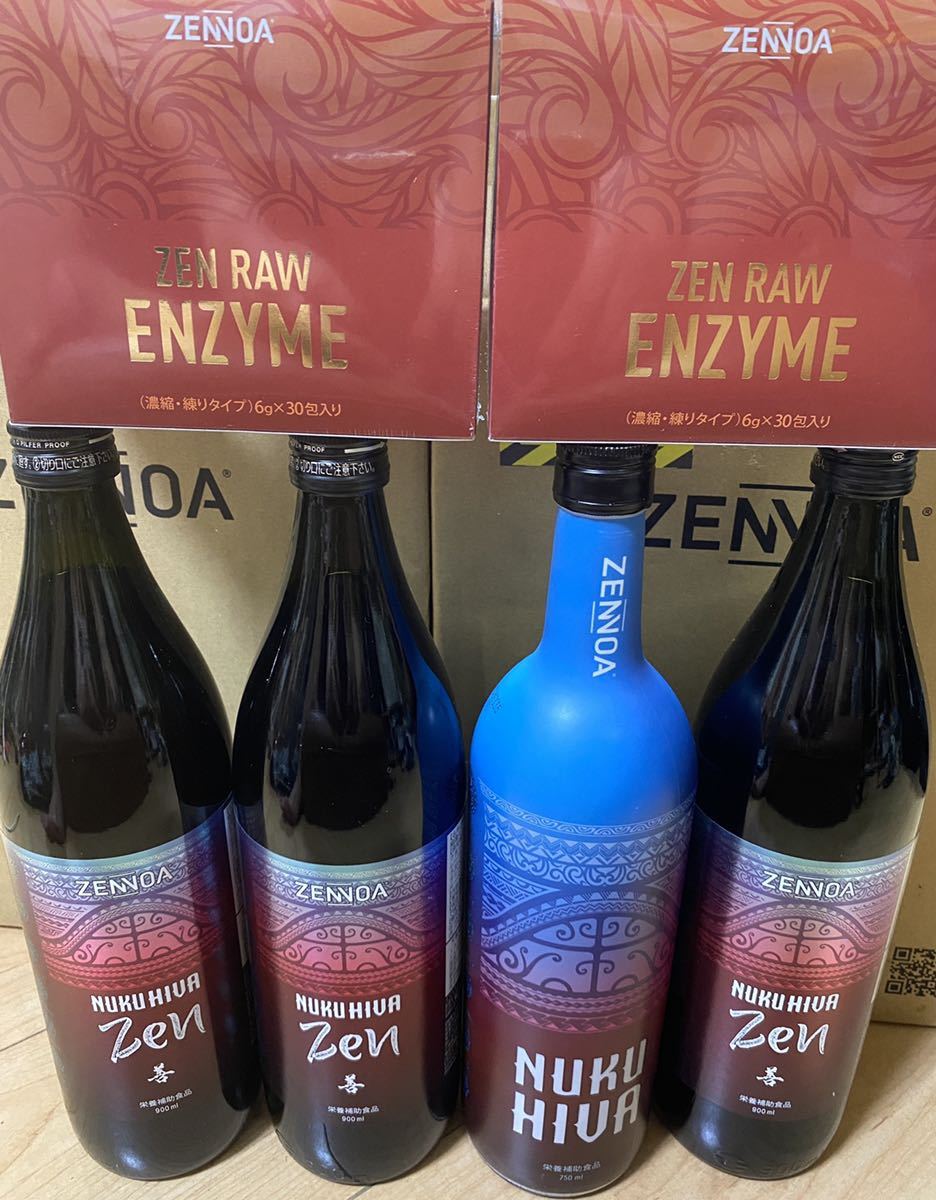 品質保証，得価 ZENNOA/ゼンノア ヌクヒバ善 900ml 4本+生酵素ZEN RAW ENZYME 2個 濃縮 練りタイプ30包 ノニジュース/イリドイド/サプリメント(健康食品)｜売買されたオークション情報、yahooの商品情報をアーカイブ その他