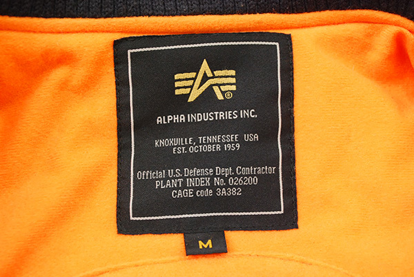 ALPHA INDUSTRIES MA-1⁄55周年アニバーサリー記念モデル MA-1 フライト