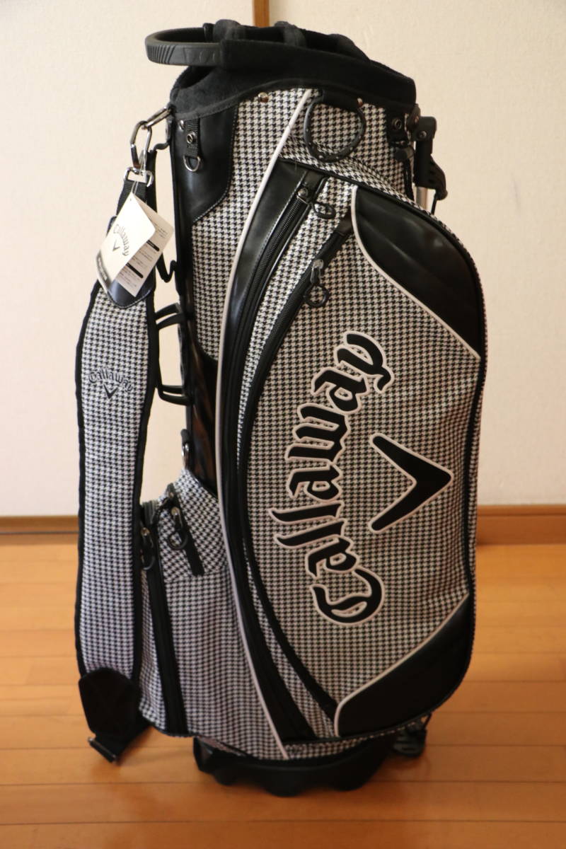  高額モデル 定価29800＋税 品 キャロウェイ キャディバッグ 9.0型 ブラック 千鳥柄(キャロウェイ)｜売買されたオークション情報、yahooの商品情報をアーカイブ公開 - オークファン キャディバッグ