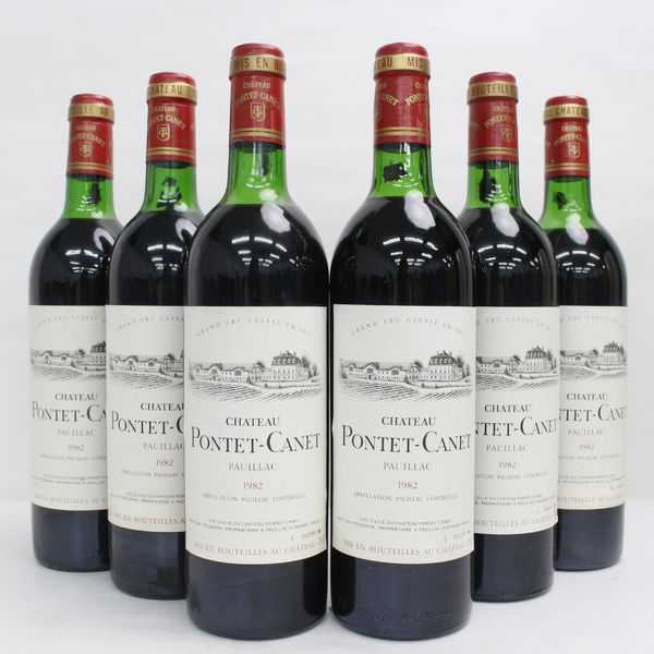 ☆6本セット/CHATEAU PONTET-CANET（シャトー ポンテ カネ）1982 750ml T9J2138 ポンテ 750ml Canet [2022] PONTET-CANET ポイヤック