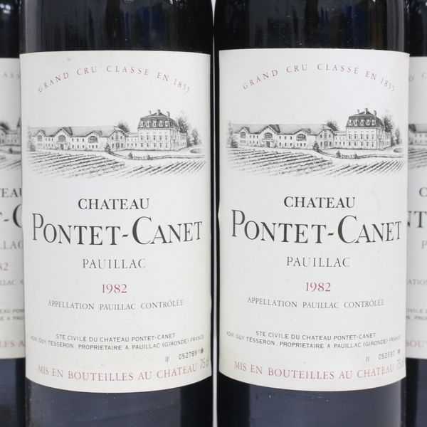 ☆6本セット/CHATEAU PONTET-CANET（シャトー ポンテ カネ）1982 750ml T9J2138 ポンテ 750ml Canet [2022] PONTET-CANET ポイヤック