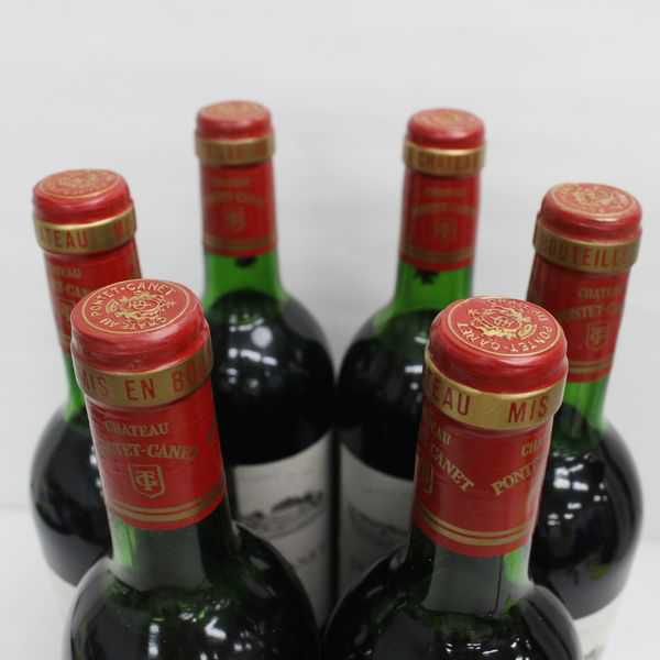 ☆6本セット/CHATEAU PONTET-CANET（シャトー ポンテ カネ）1982 750ml T9J2138 ポンテ 750ml Canet [2022] PONTET-CANET ポイヤック