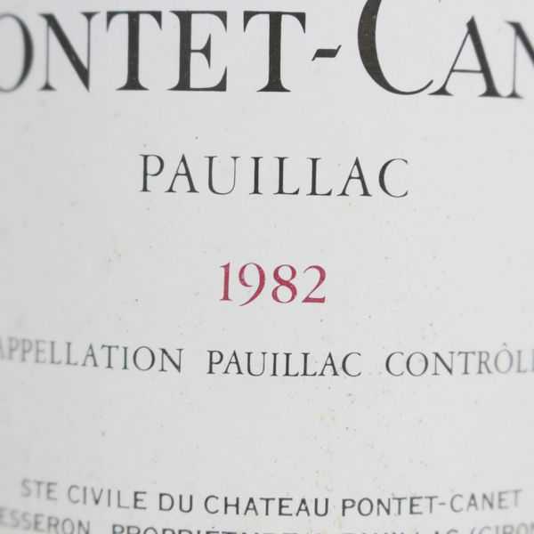☆6本セット/CHATEAU PONTET-CANET（シャトー ポンテ カネ）1982 750ml T9J2138 ポンテ 750ml Canet [2022] PONTET-CANET ポイヤック