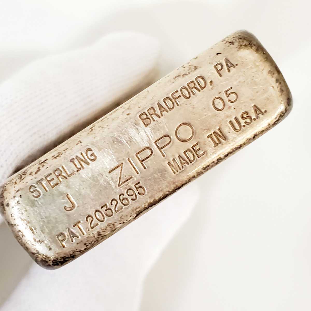□ZIPPO ジッポー ライター スターリングシルバー□縦約5.5cm/横約3.5