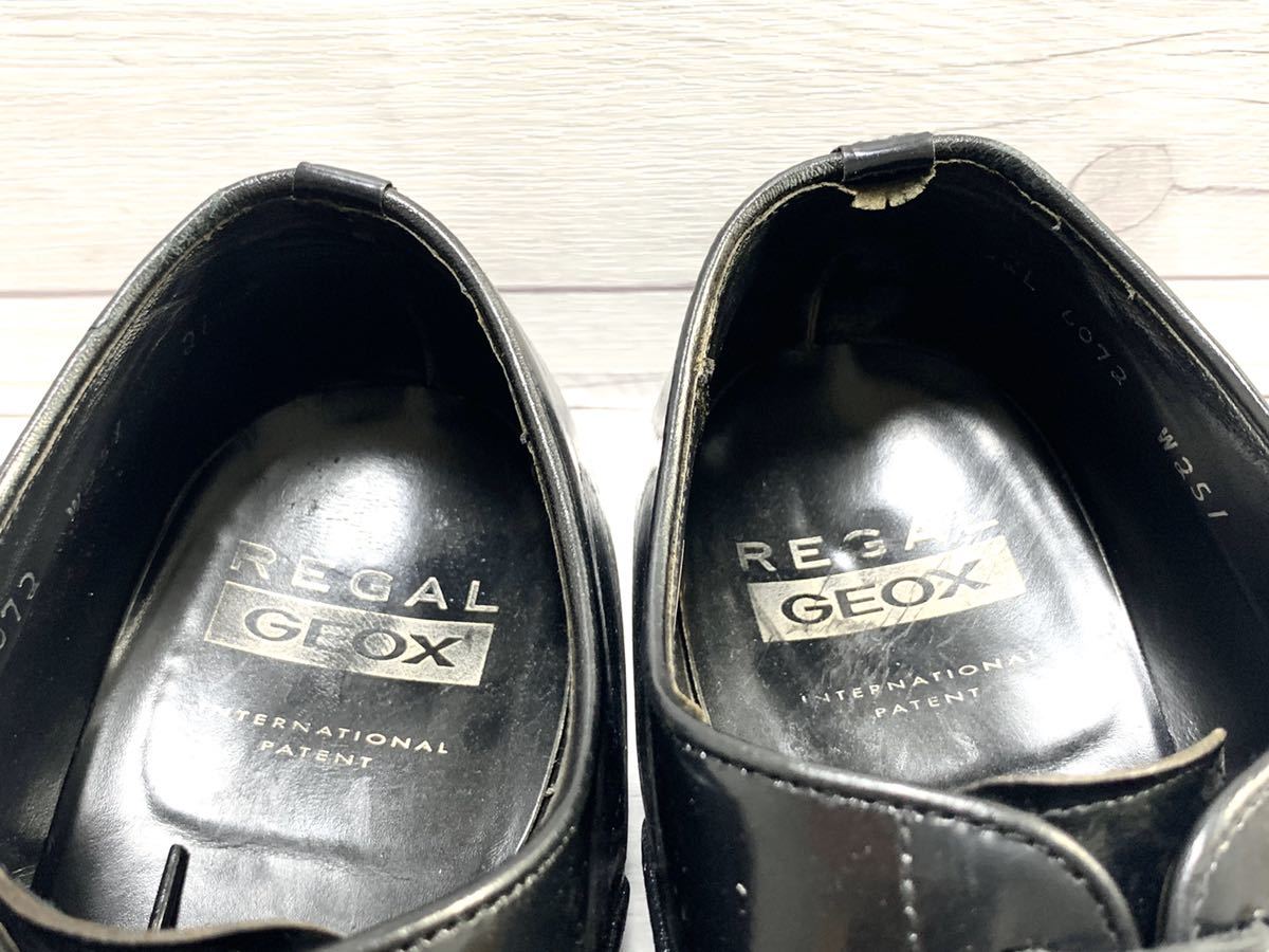 即決】REGAL GEOX リーガル 26.5cm メンズ ストレートチップ 黒 