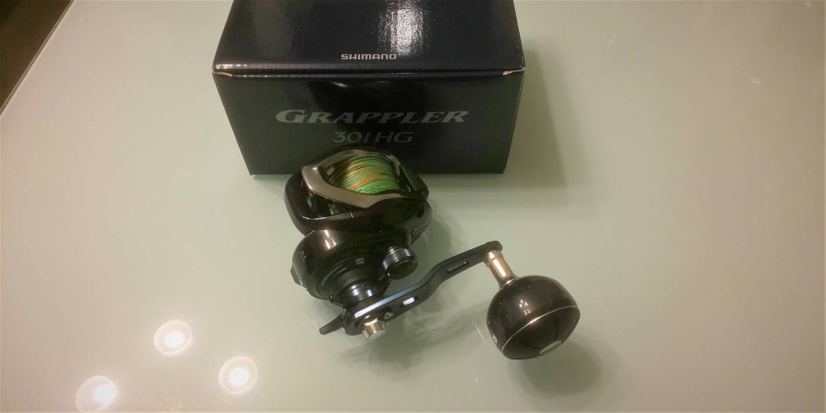 グラップラー シマノ 301HG 美品 左ハンドル GRAPPLER SHIMANO レフト 