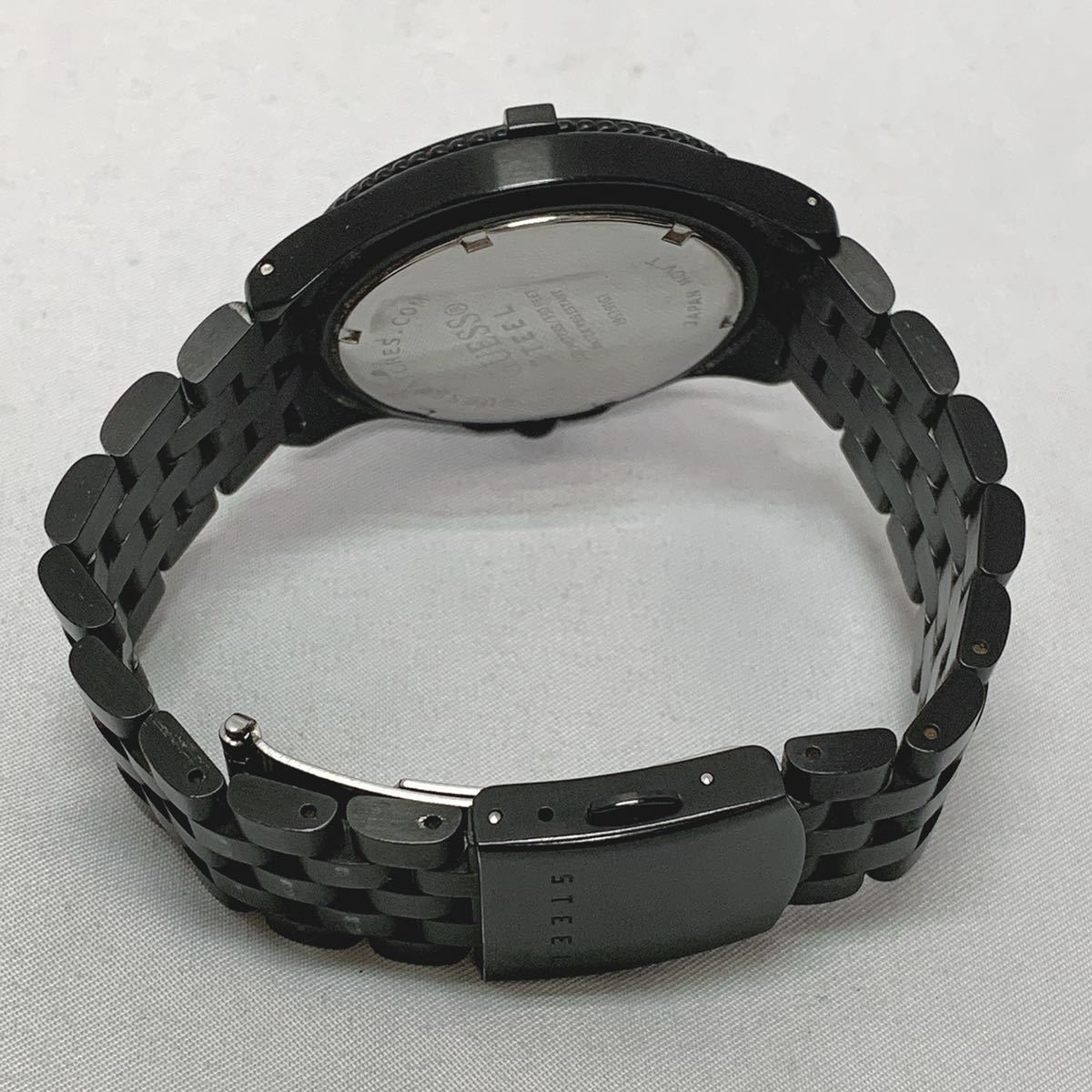 HOT，新品 GUESS ゲス クロノグラフ メンズ腕時計 クォーツ ブラック 