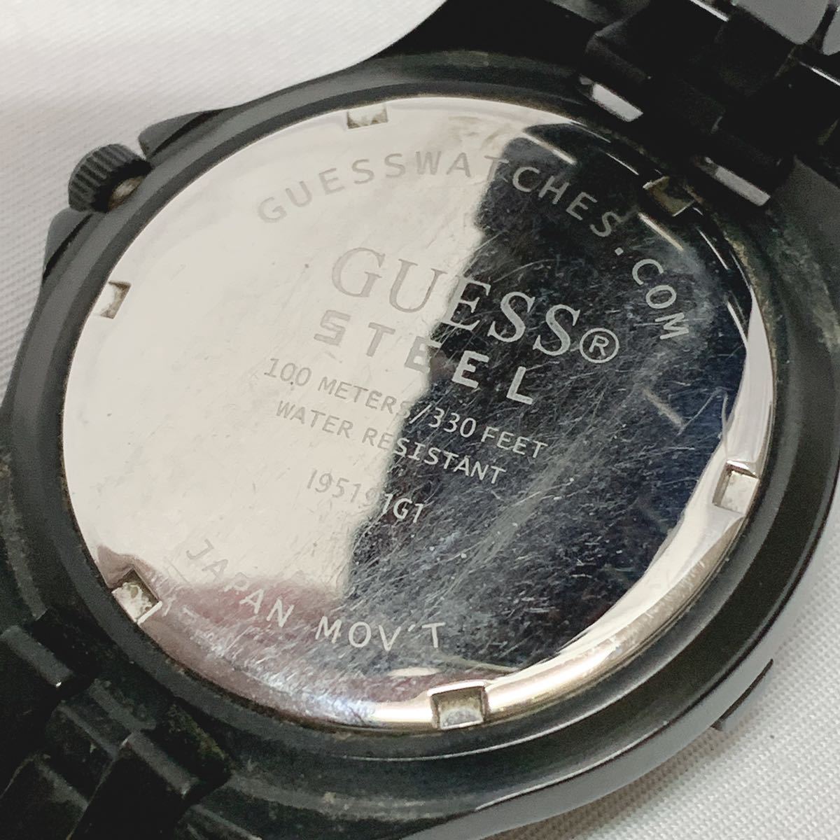 HOT，新品 GUESS ゲス クロノグラフ メンズ腕時計 クォーツ ブラック 