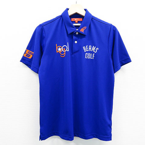  1円 BEAMS GOLF ビームスゴルフ 2019年モデル 半袖ポロシャツ ネイビー系 M 240001424151 ゴルフウェア メンズ(シャツ)｜売買されたオークション情報、yahooの商品情報をアーカイブ公開 - オークファ シャツ