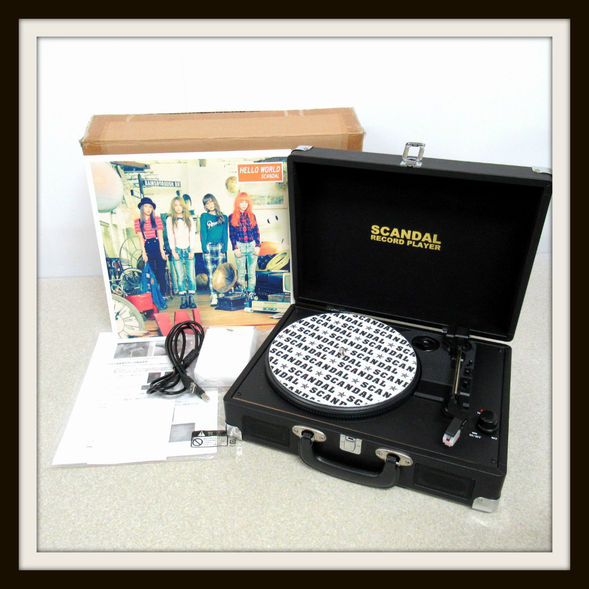 SCANDAL レコードプレーヤー 500台限定品 SCANDALオリジナルレコード