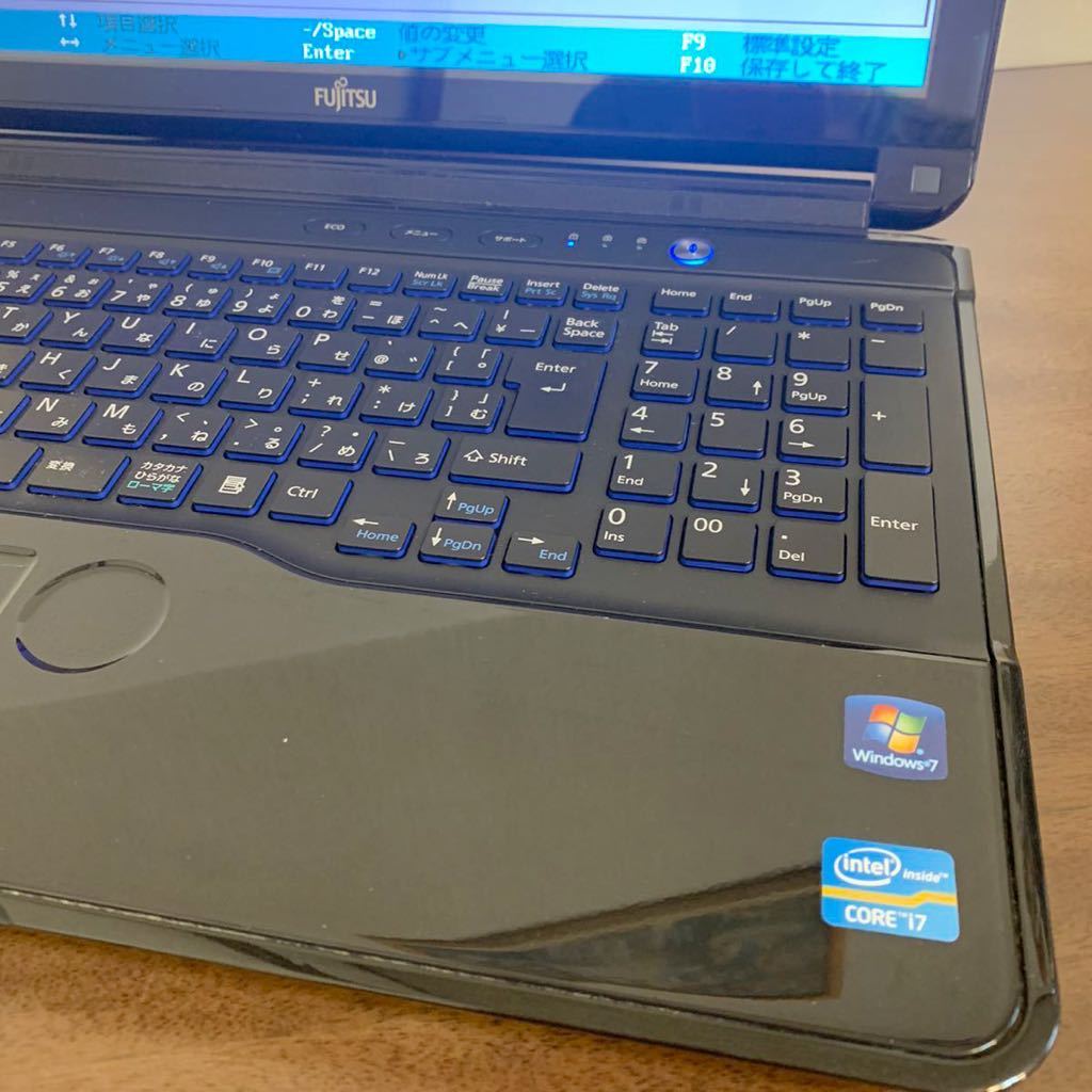 全新品 富士通LIFEBOOK AH77/EN /corei7/ブルーレイ/BIOS画面確認済