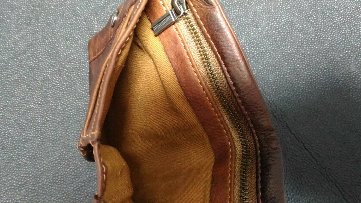 未使用 RRL 二つ折りレザーウォレット ブラウン ダブルアールエル 財布
