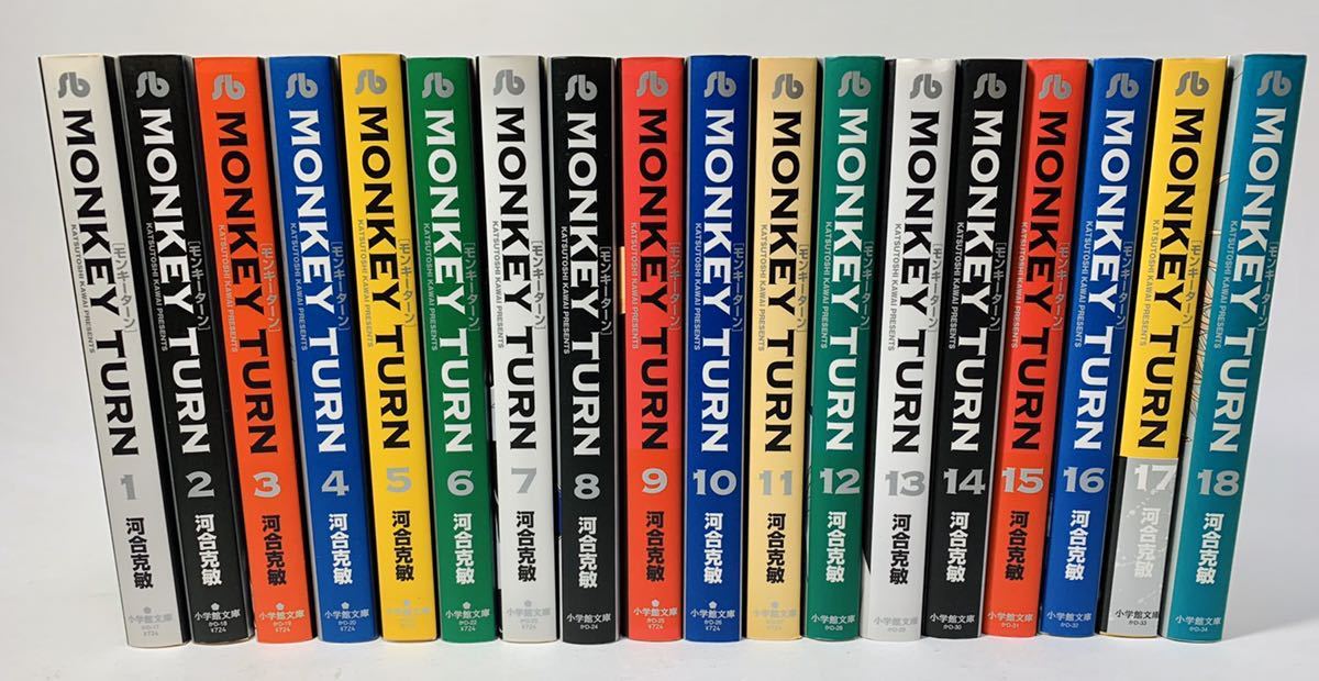 モンキーターン MONKEY TURN 文庫 全巻セット 1～18 完結セット 河合