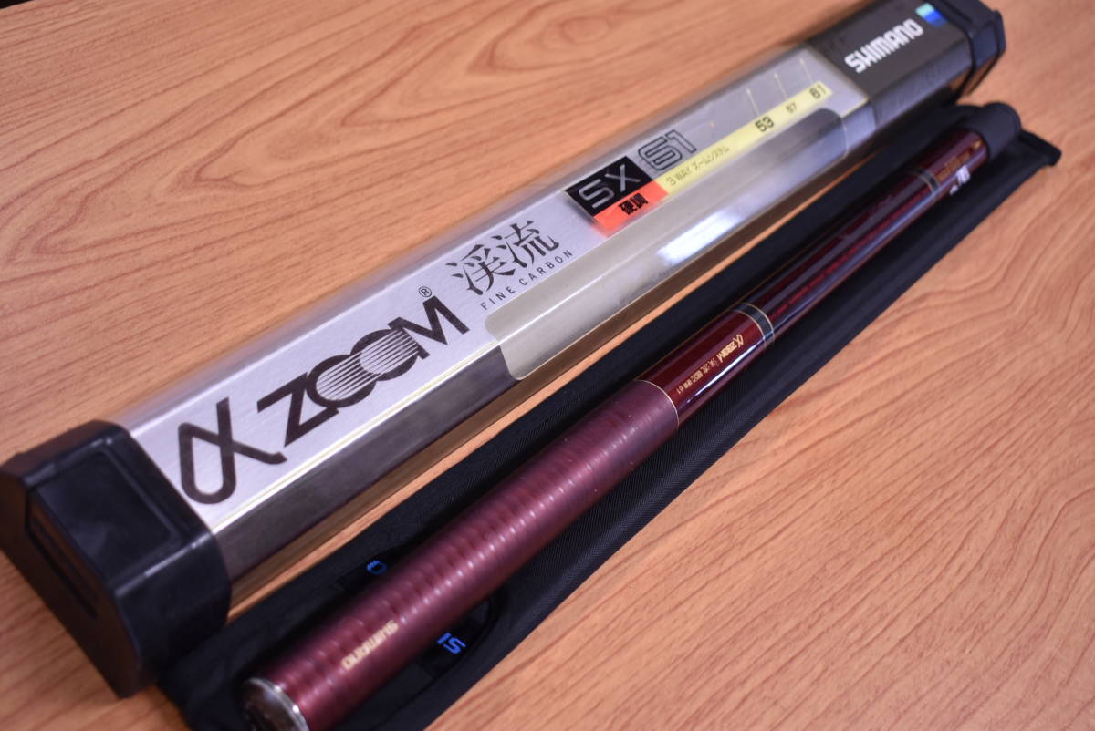 シマノ SX - メルカリ αズーム渓流SX硬調61 中硬 渓流 渓峰 ☆希少☆シマノ 13）SHIMANO 中硬61&frasl;SHIMANO αZOOM 61α ZOOM SHIMANO アルファ