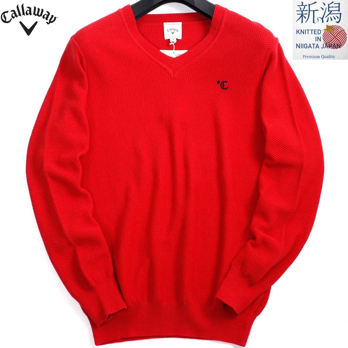  定価2.4万 秋冬 Callaway SELECT キャロウェイ セレクト カシミヤ Vネックニット 長袖 L レッド セーター ゴルフウェア QZ60(セーター)｜売買されたオークション情報、yahooの商品情報をアーカイブ公 セーター