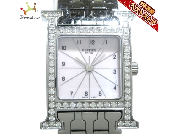 HERMES(エルメス) 腕時計 Hウォッチ HH1.230 レディース シェルピンク