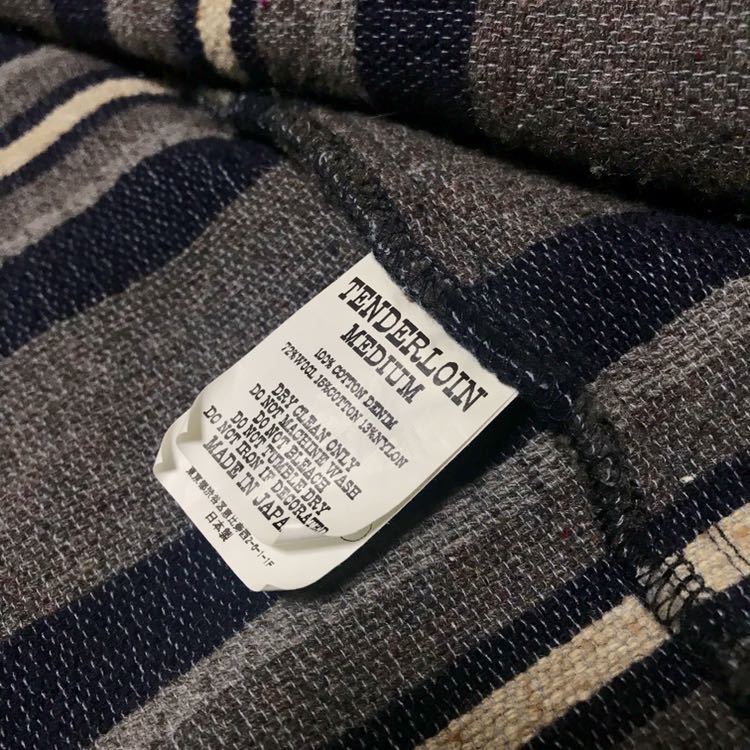 テンダーロイン　ブランケットコート　ウール　デニム　blanket coat 19AW TENDERLOIN BLANKET COAT INDIGO テンダーロイン ブランケット