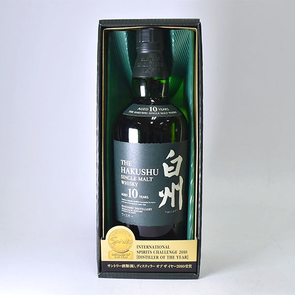 サントリー シングルモルトウイスキー 白州 10年 箱付き 700ml HAKUSHU