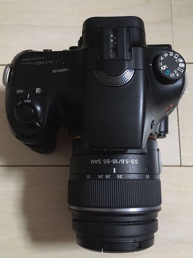 SONY α57 SLT-A57 レンズキット 本体 初期化 純正チャージャー付き