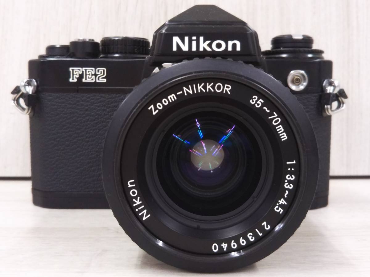ジャンク】Nikon FE2 黒 + 35-70mm F3.3-4.5セット ジャンク】Nikon ジャンク】Nikon FE2 黒 + 35-70mm F3.3-4.5セット ジャンク】Nikon