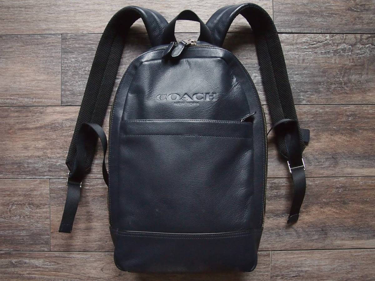 COACH レザーリュック バックパック ブラック 美品 オールド コーチ 