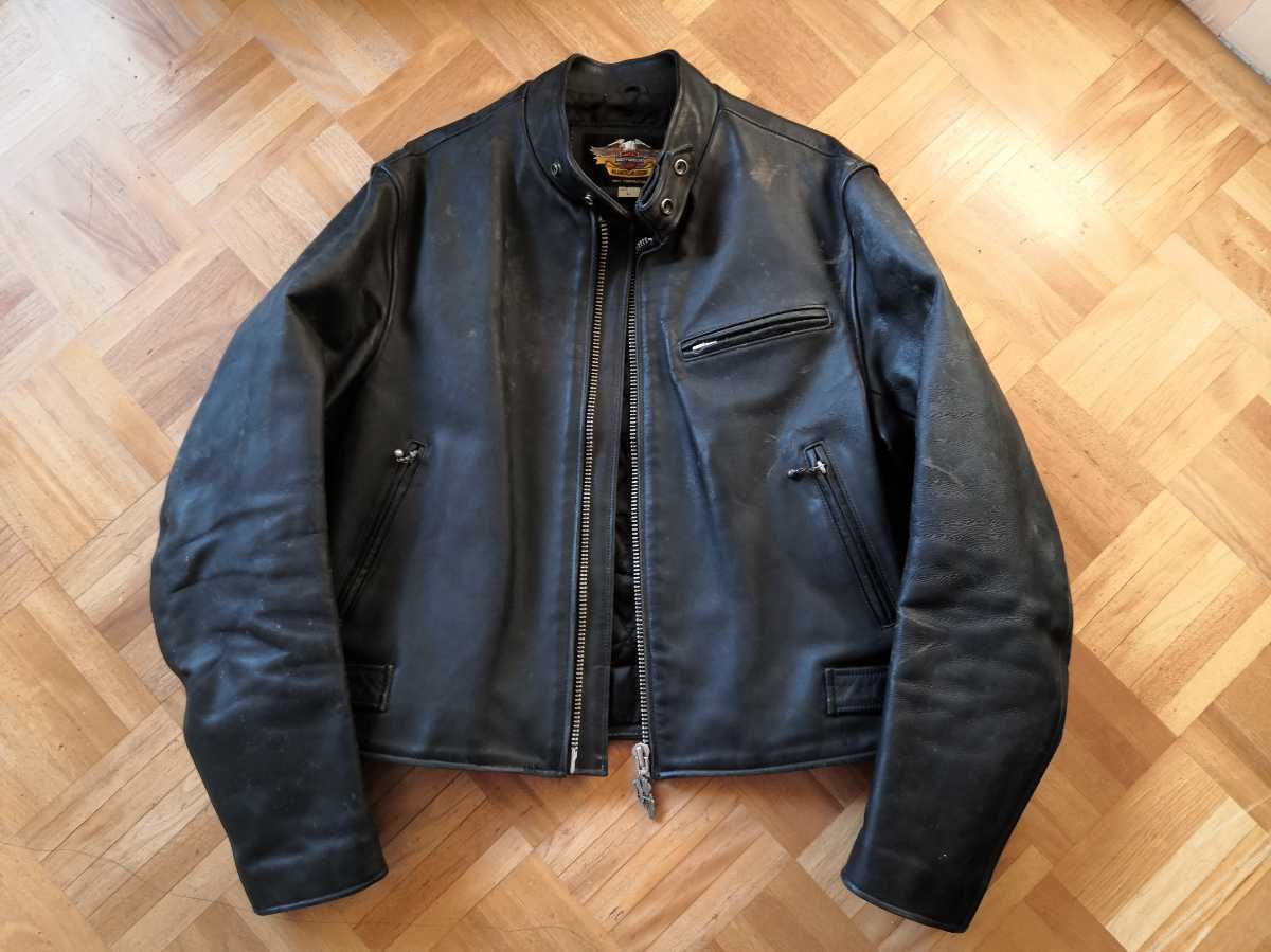 ☆H.D.C.正規品☆ハーレー・ダビッドソン シングルレザージャケット 