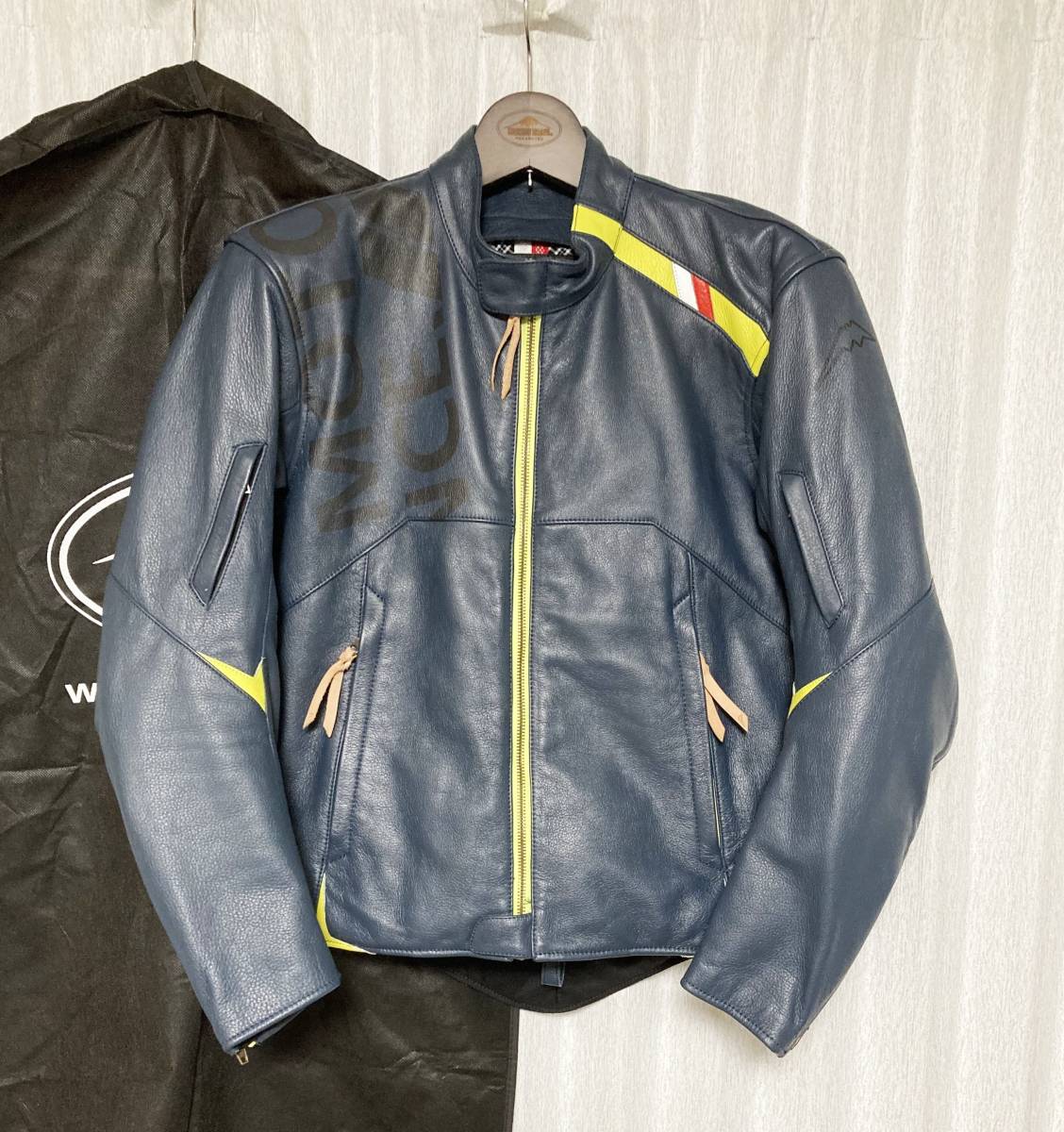 未使用☆[KUSHITANI] 19AW 定価70，400 TAILED JACKET テイルドジャケット バイカーレザーライダース L K-0693 牛革 ネイビー クシタニ LIMITED EDITION 受注生産モデルのご案内｜KUSHITANI kushitaniの中古品・新品 -(クシタニ kushitani)の中古品・新品