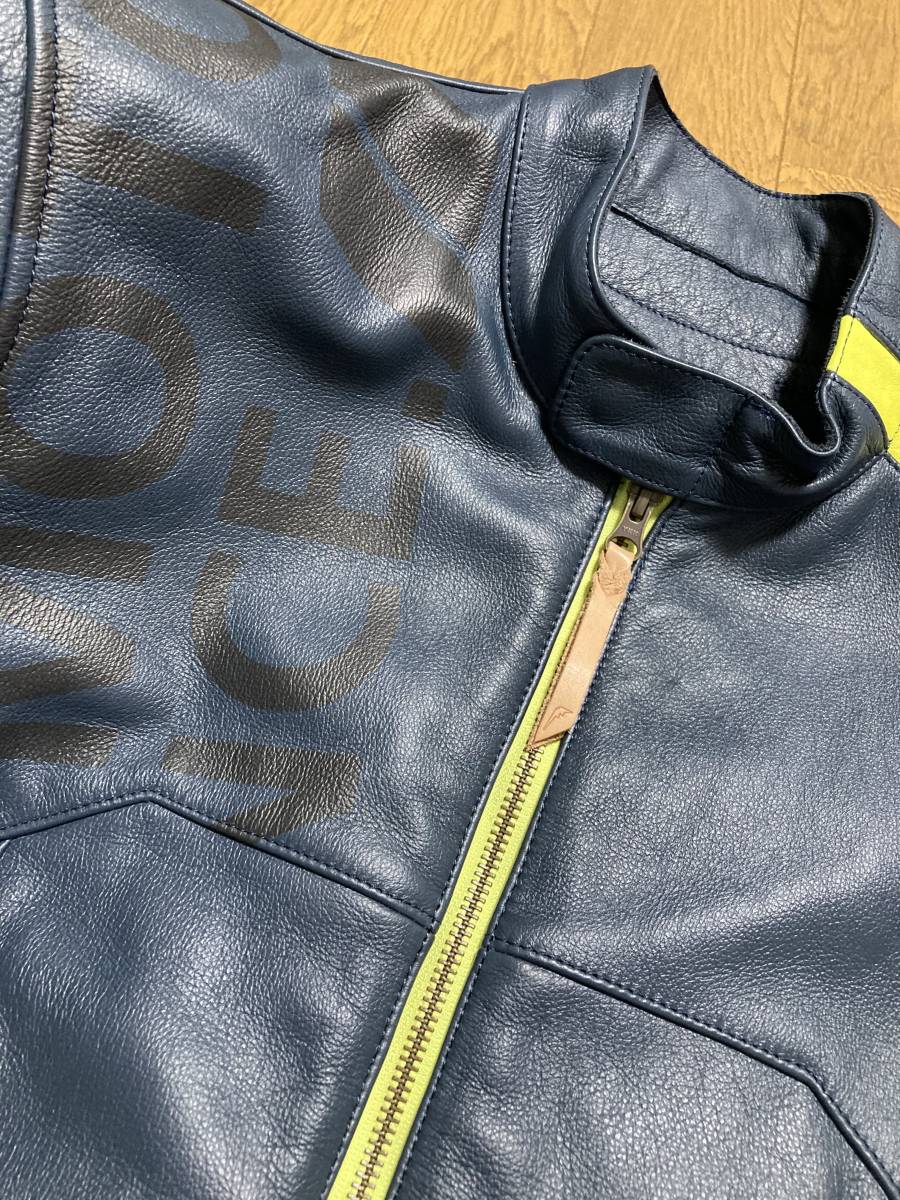 未使用☆[KUSHITANI] 19AW 定価70，400 TAILED JACKET テイルドジャケット バイカーレザーライダース L K-0693 牛革 ネイビー クシタニ LIMITED EDITION 受注生産モデルのご案内｜KUSHITANI kushitaniの中古品・新品 -(クシタニ kushitani)の中古品・新品