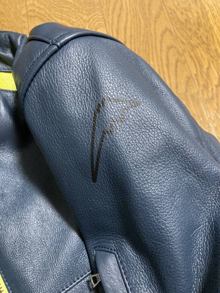未使用☆[KUSHITANI] 19AW 定価70，400 TAILED JACKET テイルドジャケット バイカーレザーライダース L K-0693 牛革 ネイビー クシタニ LIMITED EDITION 受注生産モデルのご案内｜KUSHITANI kushitaniの中古品・新品 -(クシタニ kushitani)の中古品・新品