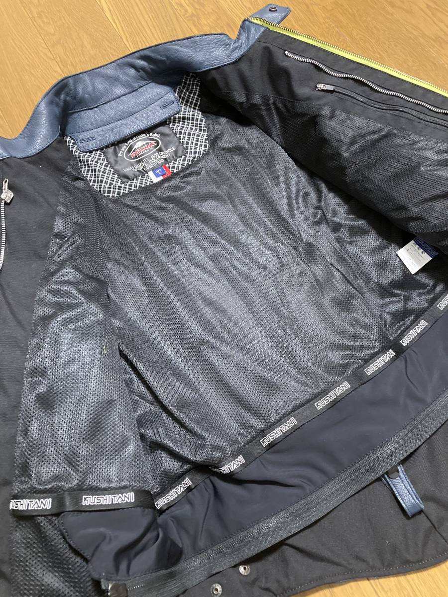 未使用☆[KUSHITANI] 19AW 定価70，400 TAILED JACKET テイルドジャケット バイカーレザーライダース L K-0693 牛革 ネイビー クシタニ LIMITED EDITION 受注生産モデルのご案内｜KUSHITANI kushitaniの中古品・新品 -(クシタニ kushitani)の中古品・新品