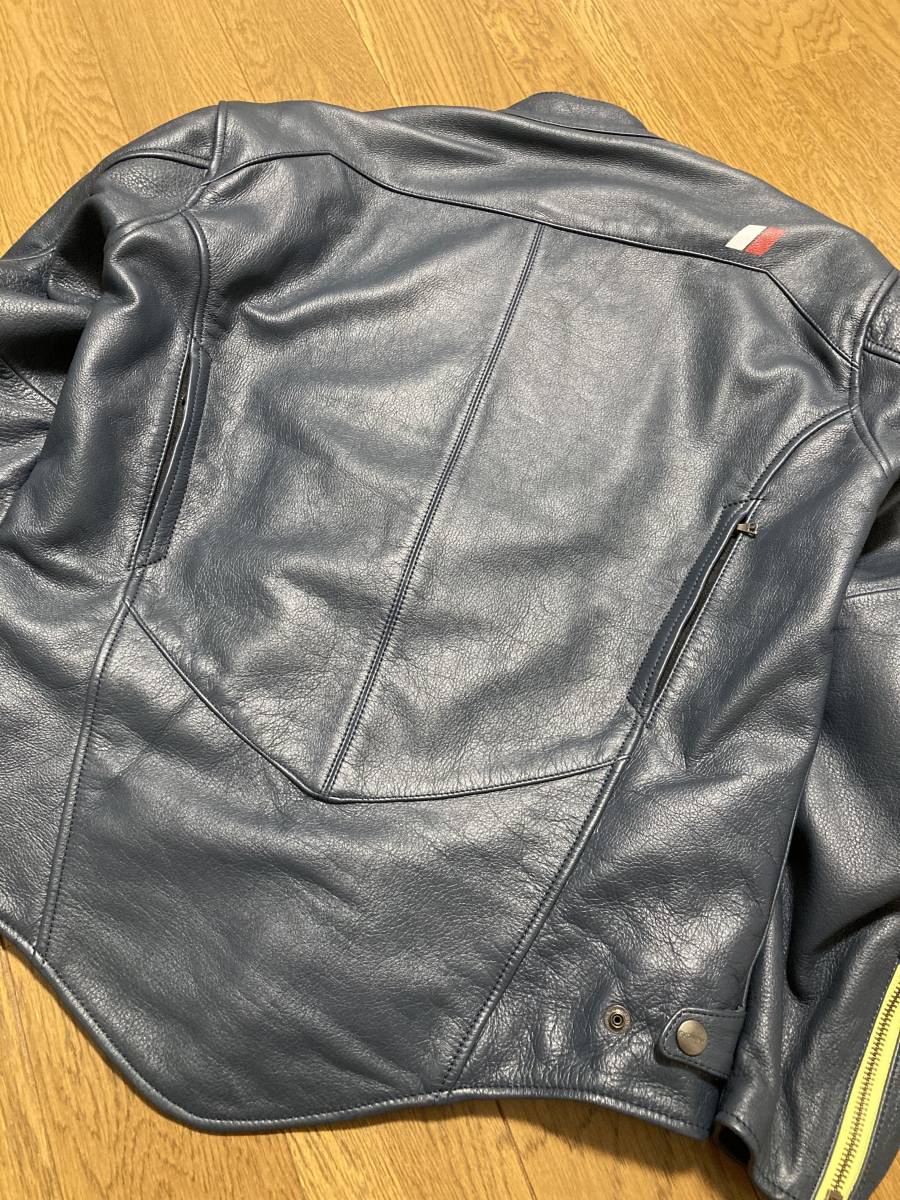 未使用☆[KUSHITANI] 19AW 定価70，400 TAILED JACKET テイルドジャケット バイカーレザーライダース L K-0693 牛革 ネイビー クシタニ LIMITED EDITION 受注生産モデルのご案内｜KUSHITANI kushitaniの中古品・新品 -(クシタニ kushitani)の中古品・新品