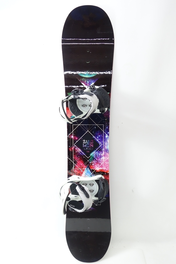 中古 17/18 SALOMON SUBJECT レディース146cm FLUX ビンディング付き