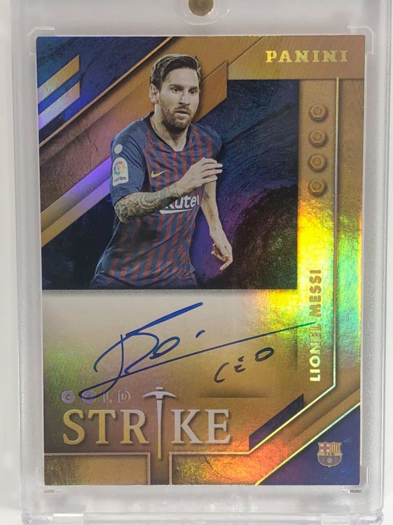 Panini Gold Standard Lionel Messi 直筆サインカード Gold Strike バルセロナ スペイン リオネル メッシ シングルカード 売買されたオークション情報 Yahooの商品情報をアーカイブ公開 オークファン Aucfan Com