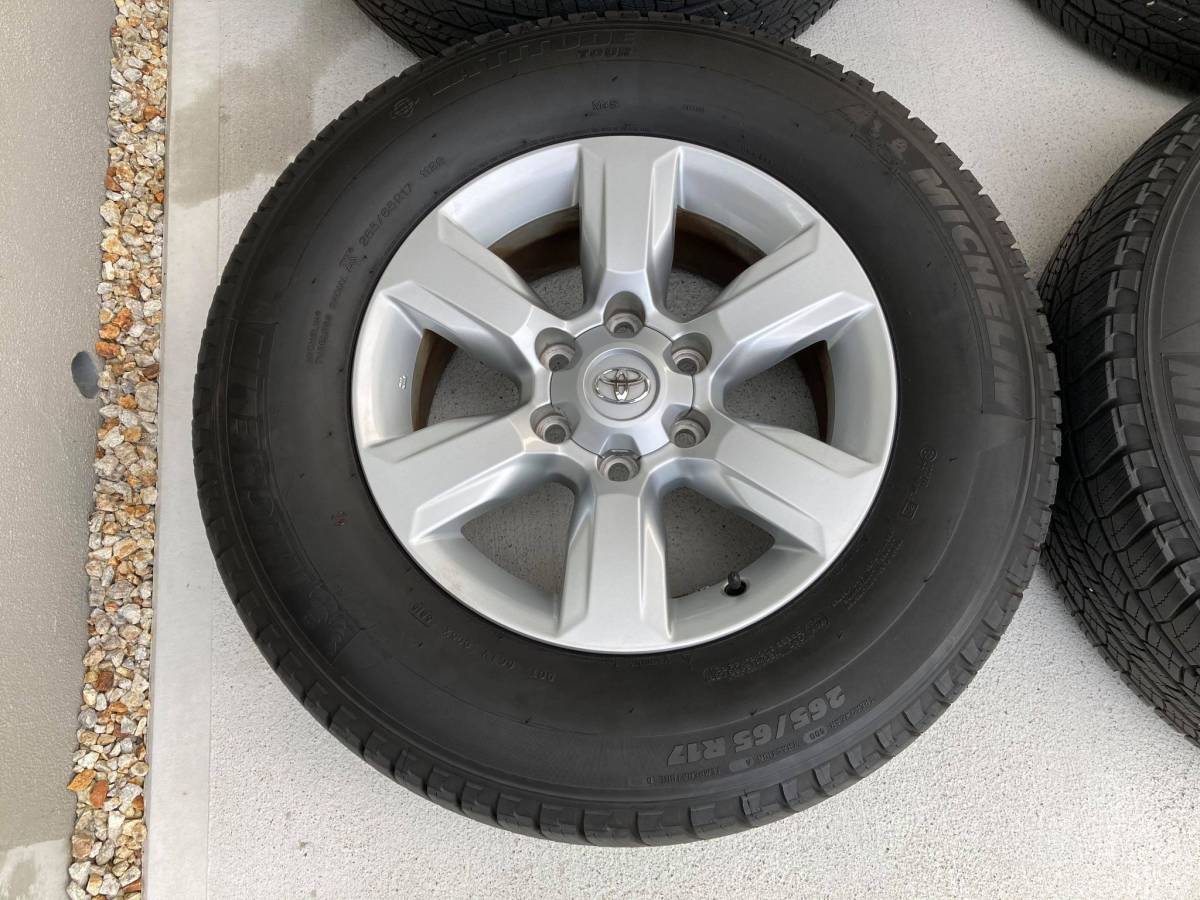 ランドクルーザープラド150系 中期 純正ホイールタイヤセット 265/65R17